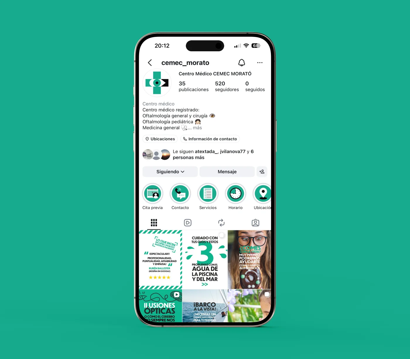 Cemec Morató feed instagram
